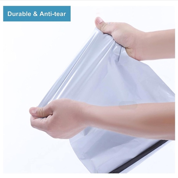 🎁 5 Polymailers 10" x 13", White, Self-Sealing - Picture 5 of 5